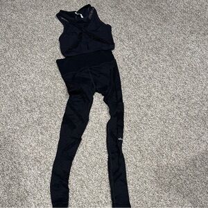 ALO Yoga Midnight Black Activewear Set